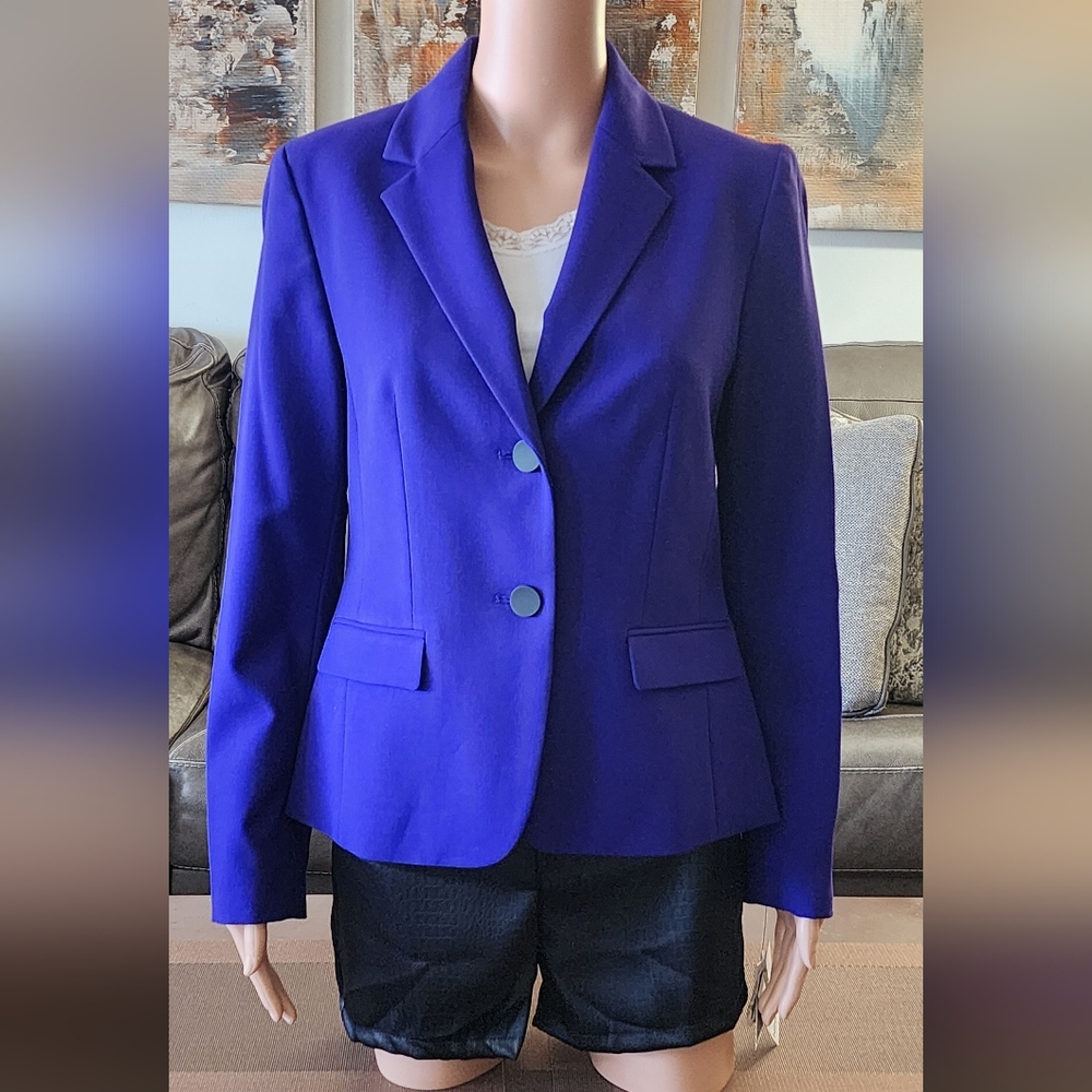 Nine West Royal Deep Purple Blazer